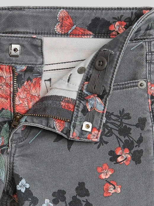 Image number 5 showing, Super Skinny Jeans in Floral Print