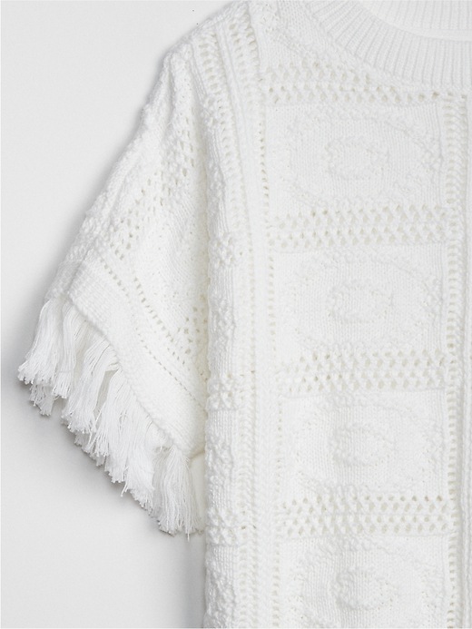 Image number 4 showing, Crochet Fringe Sweater