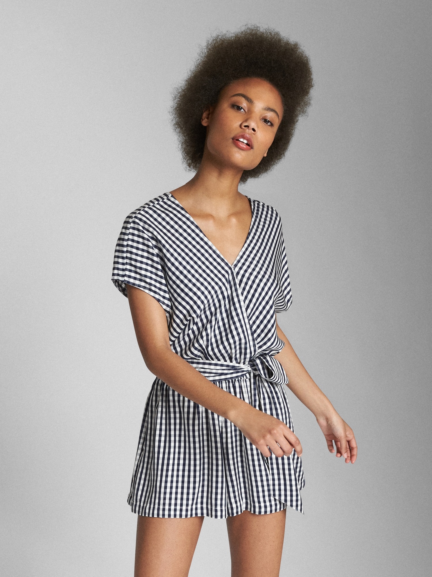 Женские комбинезоны Gap Short Sleeve Tie-Belt Romper in Modal