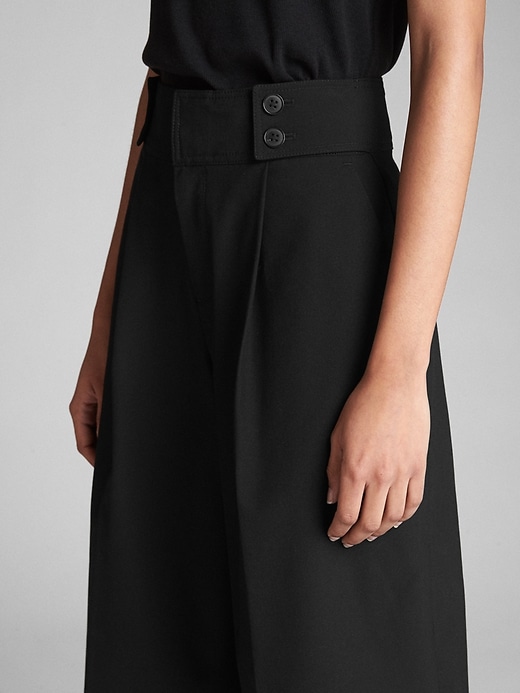 Image number 5 showing, High Rise Military Culottes in Bi-Stretch