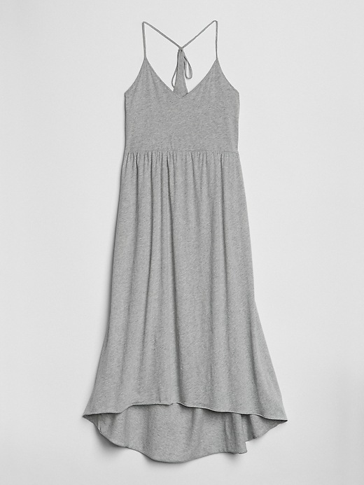 Image number 3 showing, Hi-Lo Halter Midi Dress in Pima Cotton
