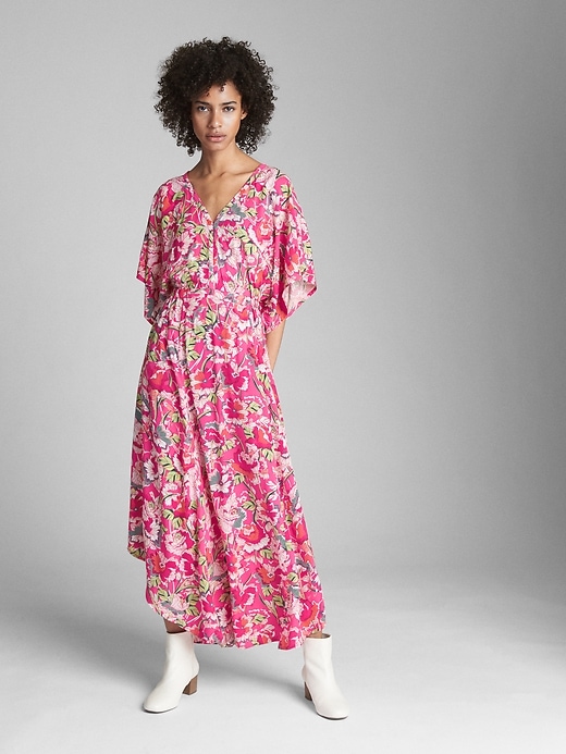 View large product image 1 of 1. Kimono Sleeve Maxi Dress