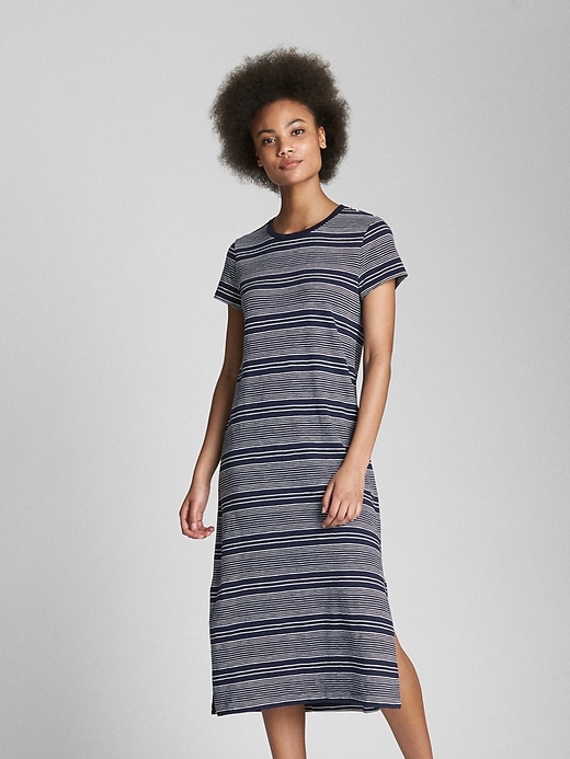 gap midi t shirt dress Short Sleeve Midi T-Shirt Dress
