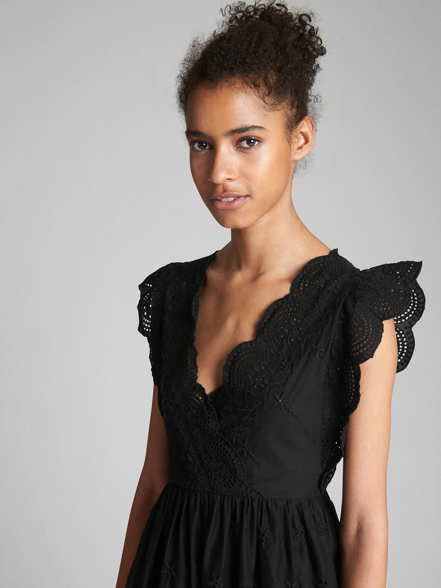 Midi Eyelet Dress Gap