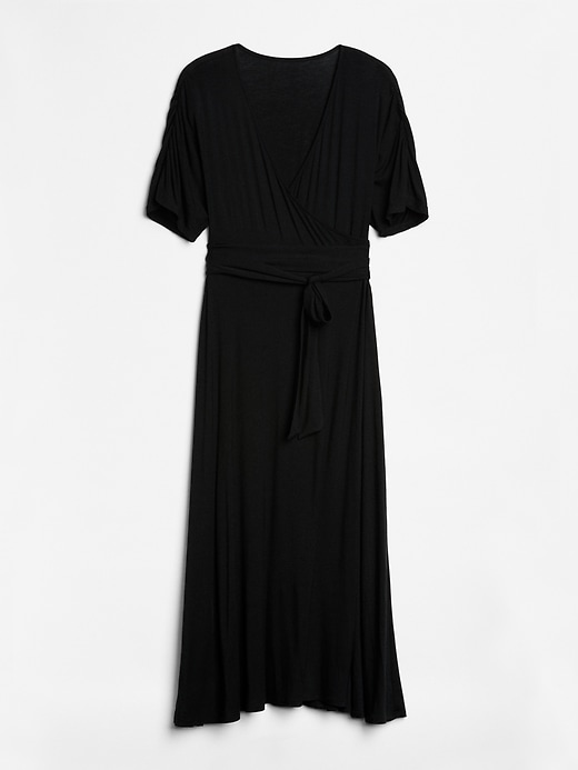 Image number 5 showing, Short Sleeve Wrap Maxi Dress