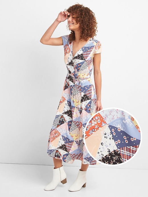 The gap wrap dress sales