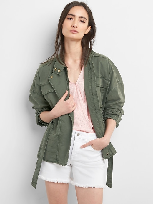 Image number 1 showing, Belted Utility Jacket