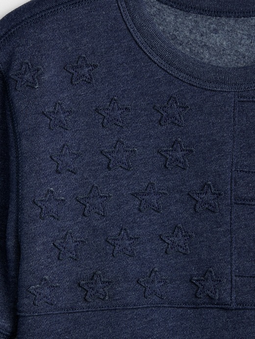 Image number 4 showing, Stars & Stripes Short Sleeve Sweatshirt
