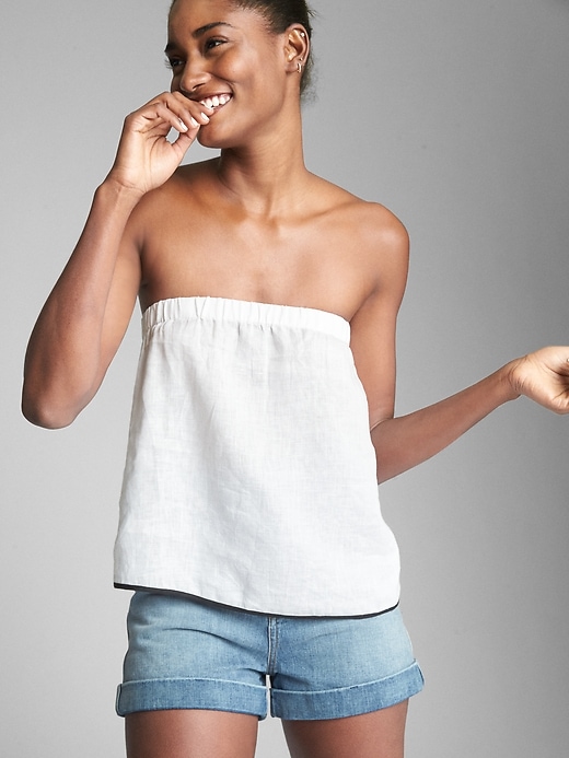 Image number 5 showing, Linen Tube Top