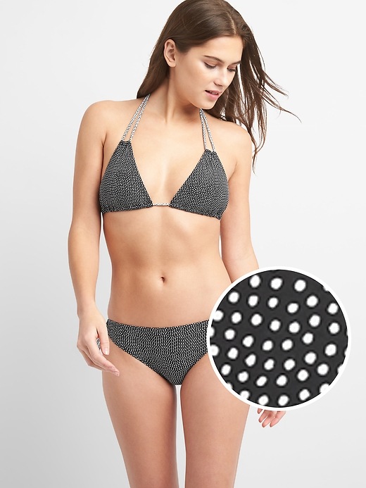 Image number 1 showing, Print Halter String Bikini Top