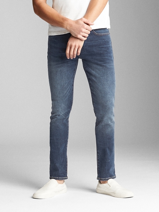 Image number 1 showing, GapFlex Skinny Jeans with Washwell