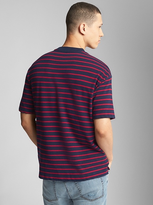 Image number 2 showing, Heavyweight Stripe Pocket T-Shirt