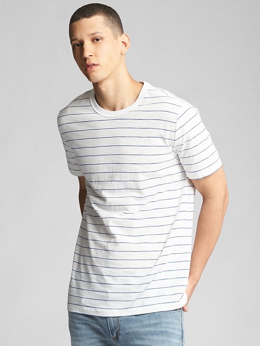 Image number 1 showing, Stripe Short Sleeve Crewneck T-Shirt
