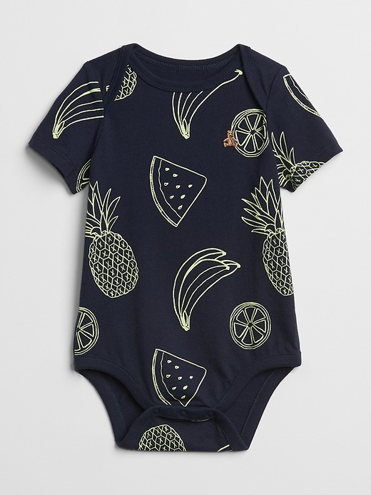 View large product image 1 of 1. Print Short Sleeve Bodysuit