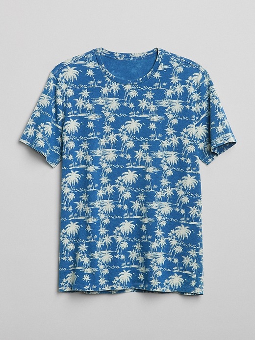 Image number 6 showing, Indigo Palm Print Classic T-Shirt