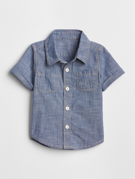Image number 1 showing, Wearlight Chambray Shirt