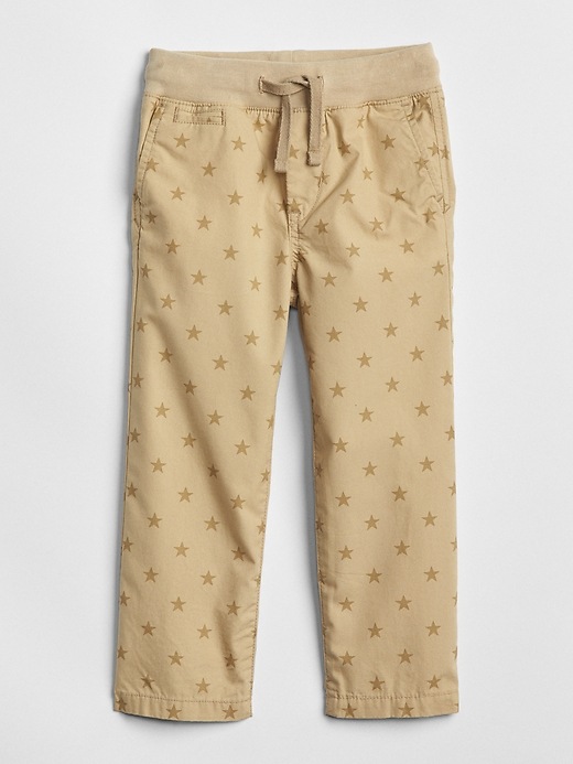 Image number 4 showing, Pull-On Print Khakis