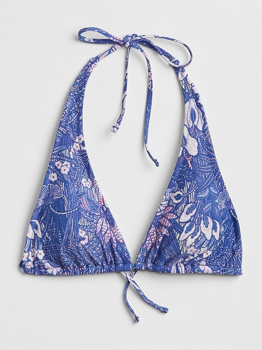 Image number 3 showing, Halter Floral Print Bikini Top