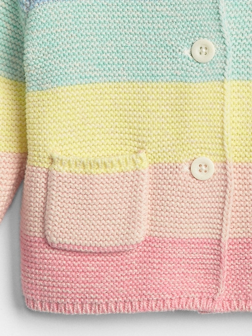Image number 3 showing, Stripe Garter Hoodie Sweater
