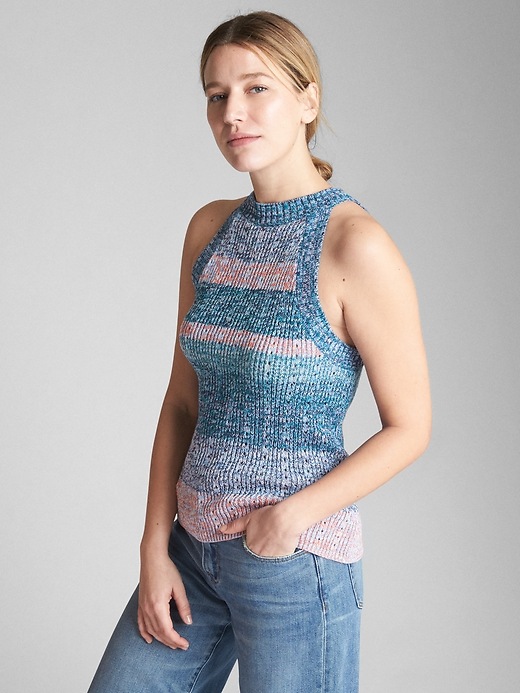 View large product image 1 of 1. Textured Tank Top Sweater