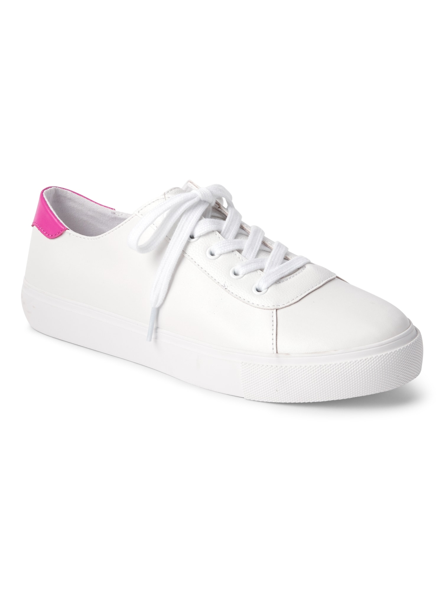 Leather Lace Up Sneakers