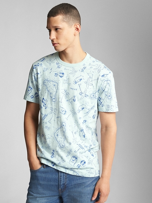 Image number 7 showing, Tropical Print Classic T-Shirt