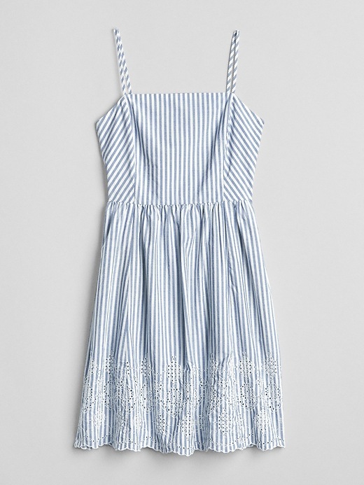 Image number 6 showing, Stripe Eyelet Cami Fit and Flare Dress