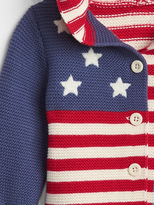 Image number 3 showing, Stars & Stripes Garter Sweater
