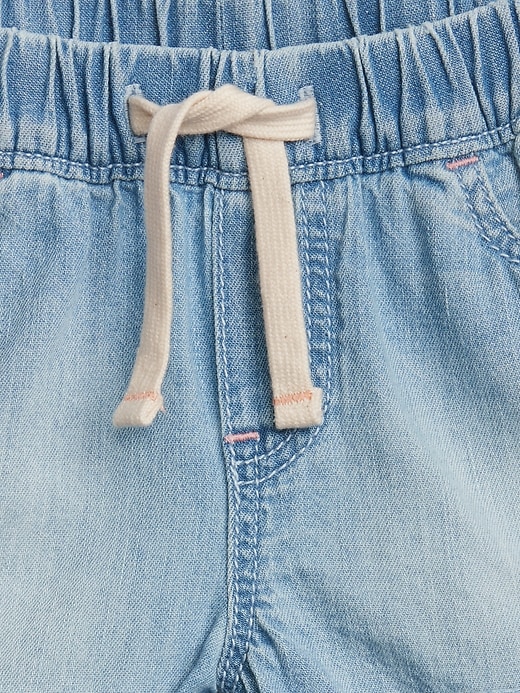Image number 3 showing, Pull-On Shorts in Lightweight Denim