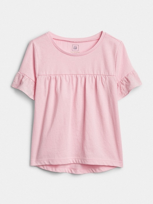 View large product image 1 of 1. Ruffle Sleeve T-Shirt