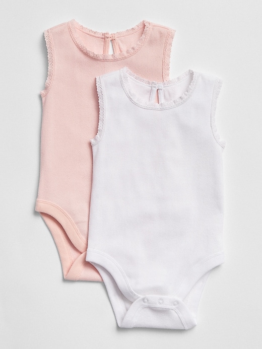 Image number 1 showing, Sleeveless Lace Bodysuit (2-Pack)