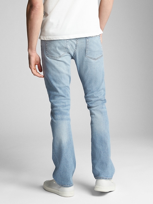 2 of 8 showing, with the color light indigo of product Boot Jeans With Gapflex