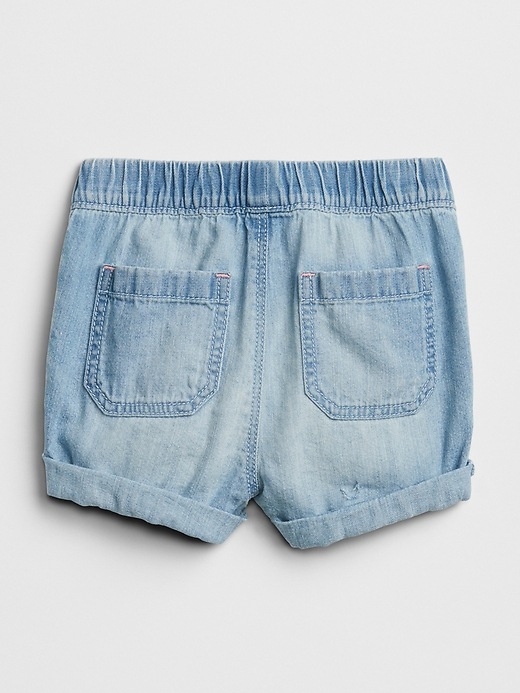 Image number 2 showing, Pull-On Shorts in Lightweight Denim