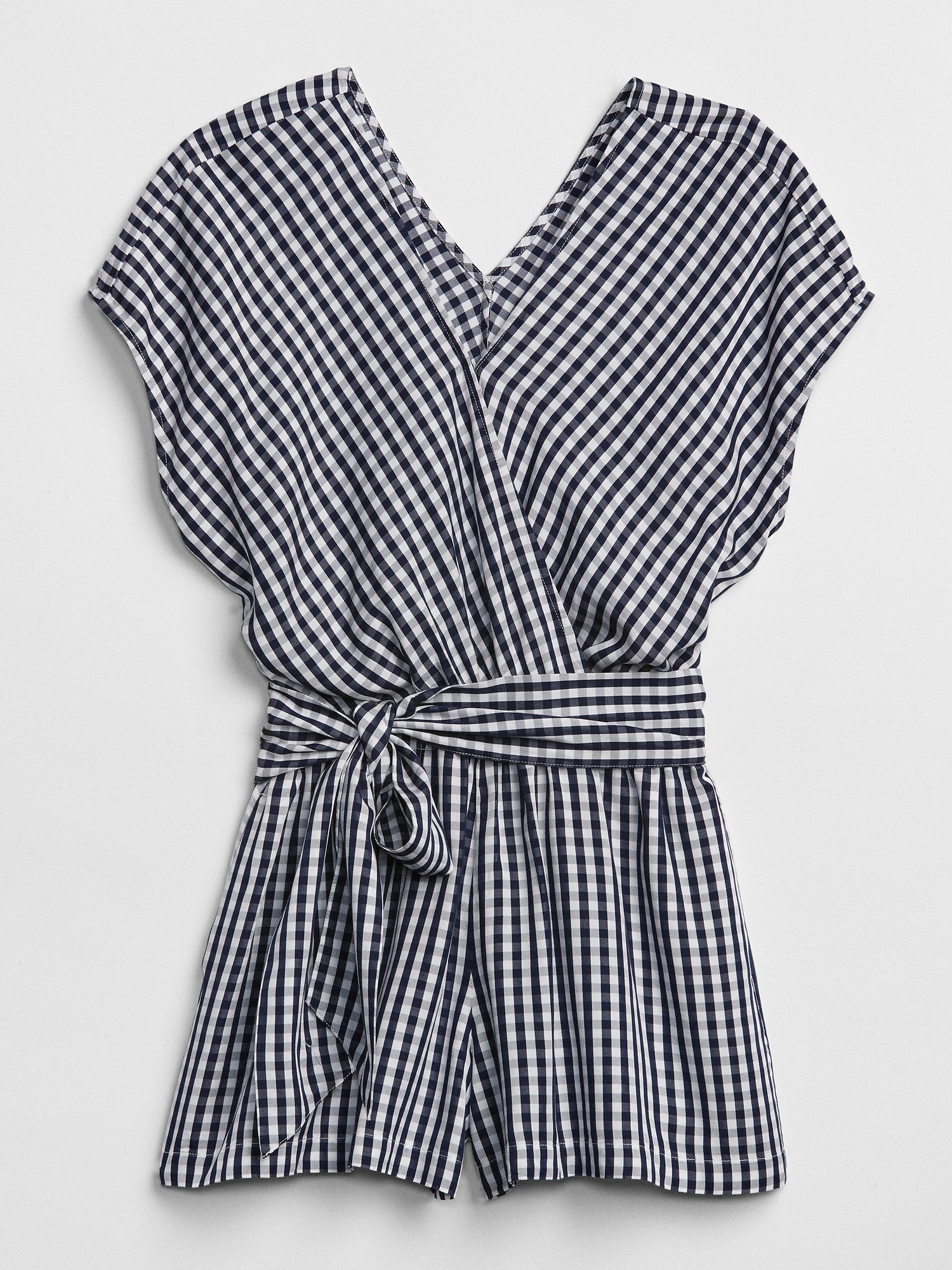 Женские комбинезоны Gap Short Sleeve Tie-Belt Romper in Modal — фото 5