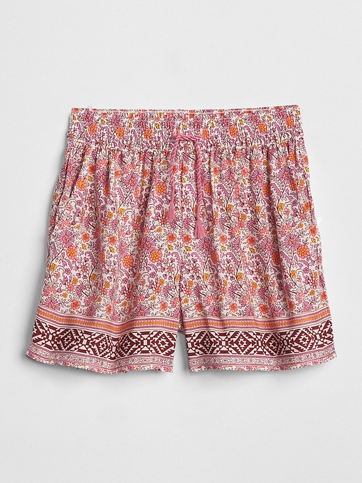 View large product image 1 of 1. Mix-Print Pull-On Shorts