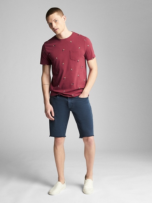 Image number 3 showing, Short Sleeve Print Pocket Crewneck T-Shirt