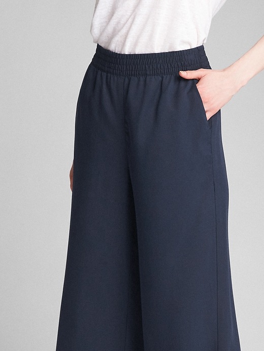 Image number 5 showing, Wide-Leg Pants with Smocked Waist in TENCEL&#153