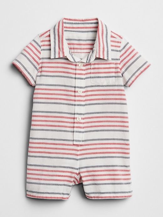 Image number 1 showing, Stripe Shorty One-Piece