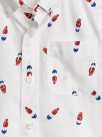 View large product image 3 of 3. Popsicle Short Sleeve Shirt in Poplin