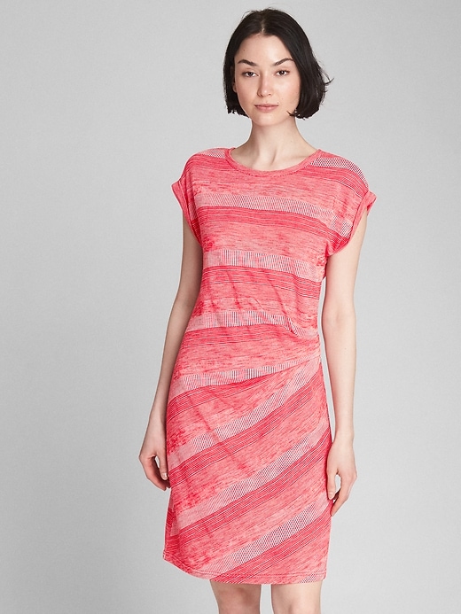 Image number 7 showing, Softspun Stripe Gathered Waist Dress