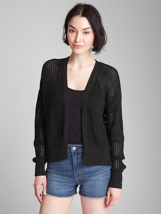 Image number 9 showing, Cocoon Open-Front Cardigan Sweater