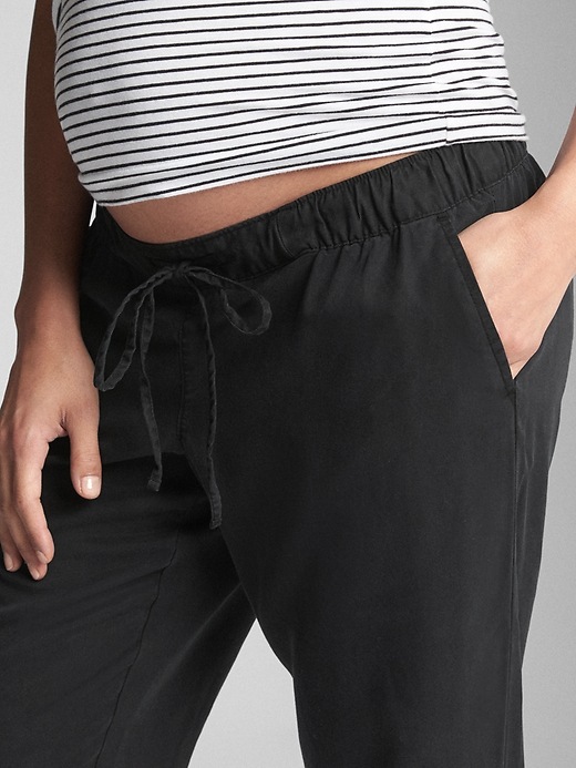 Maternity Drawstring Joggers in TENCEL™ Gap