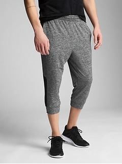 gap brushed tech jersey joggers