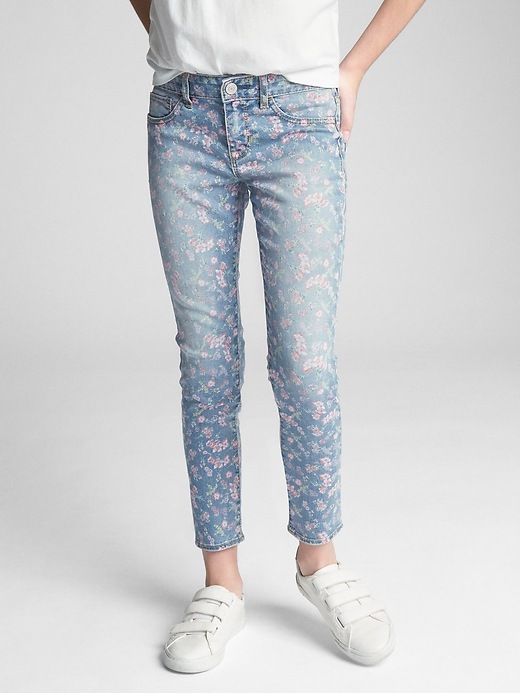 Image number 2 showing, Kids Floral Print Jeggings