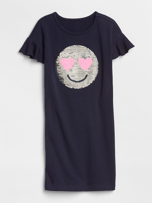 Image number 2 showing, Sequin Graphic T-Shirt Dress