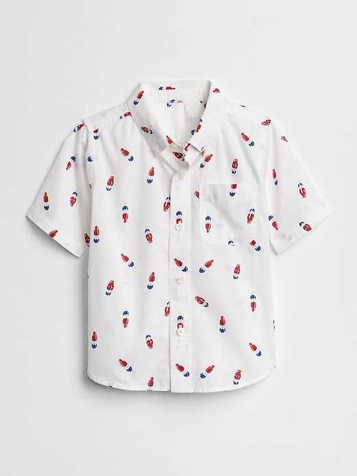 View large product image 1 of 3. Popsicle Short Sleeve Shirt in Poplin
