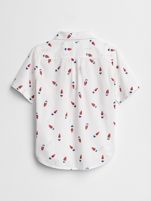 View large product image 2 of 3. Popsicle Short Sleeve Shirt in Poplin