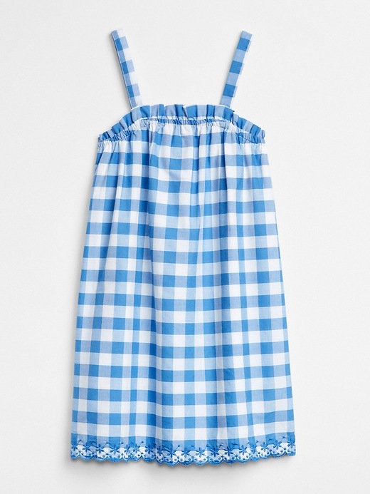 Image number 1 showing, Gingham Scalloped Dress