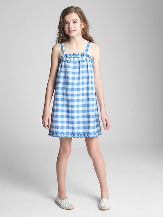 Image number 2 showing, Gingham Scalloped Dress