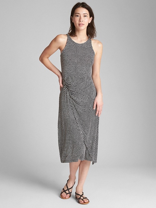 Image number 1 showing, Cinched Waist Tank Midi Dress